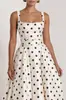 Vestido de Verano Nuevo Estilo Europeo y Americano con Lazo de Perlas Espalda Descubierta Delgado Línea A Moda Estilo Chica Caliente Falda Corta
