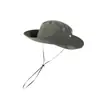 Sombrero de Sol con Protección Solar, Sombrero para Pesca y Senderismo al Aire Libre, Sombrero de Vaquero Occidental, Sombrero de Pescador con Cordón para Mujer, Sombrero de Verano de Ala Ancha para Hombre