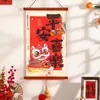 Adornos Colgantes para Decoración de Año Nuevo, Colgantes del Festival de Primavera del Año del Caballo 2026, Parejas Pequeñas Colgantes de Estilo Chino para la Ambientación de Año Nuevo y el Día de Año Nuevo