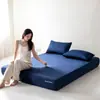 Manta tejida de grado A, sin costuras y sin presión, proporciona una experiencia de sueño cómoda y es adecuada para todas las estaciones.. Es una cubierta de cama transpirable diseñada para proteger tu colchón en el dormitorio.