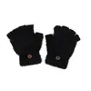 Luvas de Pelúcia Quentes e Fofas de Inverno para Mulheres para Prevenir o Frio e Luvas de Tricô Espessas Estilo Coreano para Ciclismo com Tela Sensível ao Toque