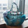 Bolsa de Ducha de Malla Teslin Transfronteriza Bolsa de Tocador para Dormitorio de Estudiantes Bolsillo Múltiple Bolsa de Arena para Viajes al Aire Libre Portátil