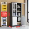 Gabinete de Archivos de Doble Sección Oficina Gabinete de Comprobantes Financieros Gabinete de Archivos de Vidrio Gabinete de Almacenamiento de Hierro Multicapa con Cerradura