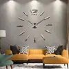 Relógio de Parede Grande DIY Sala de Estar Relógio Criativo Relógio Moderno Relógio Europeu Simples Relógio de Parede Acrílico Comércio Exterior