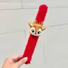 Anel de Pressão de Natal Pulseira Infantil de Natal Pingente Anel de Pressão de Pelúcia Acessórios do Papai Noel