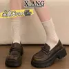 Mocasines de Piel Genuina para Mujer, Suela Gruesa, que Aumentan la Altura, Zapatos Cómodos, Tacones Altos, Nuevos Zapatos Mary Jane Primavera 2026