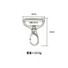 Hebilla de dos ganchos de una pulgada, accesorios de hardware para equipaje, hebilla de gancho para cinturón de bolso, ancho interior de 32 mm, hebilla colgante para cinturón de bolso, accesorios para cinturón de bolso