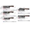 Ju Ventas Directas de Fábrica Longquan Forjado Cuchillo de Cocina Cuchillo Doméstico para Cortar Doble Propósito Cuchillo de Chef para Rebanar Cuchillo de Mujer Cuchillo con Patrón Martillado Forjado