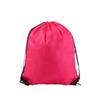 Pantalones de poliéster con bolsillos con solapa y cordón ajustable, confeccionados en blanco, personalizados con mochilas de doble cordón, mochilas deportivas impermeables hechas a medida.