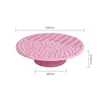 Esponja de Silicone para Esfregar Transfronteiriça com Ventosa, Pode Ser Segurada na Mão, Almofada Redonda para Limpeza de Pincéis de Maquiagem, Ferramenta de Limpeza para Esponjas de Maquiagem
