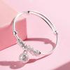 Joyas de Pulseras Apiladas con Campana Atrapasueños para Niñas, Pulseras de Campana Dulces y Únicas, Pulseras Ajustables Chapadas en Plata al por Mayor
