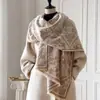 Chal con Aire Acondicionado Estilo Americano Lujo Ligero Imitación Cachemir Ropa con Bufanda Grande Chal de Fiesta Bufanda Manta
