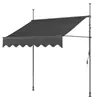 Toldo de sol para casa direto da fábrica sem furar, acionado por manivela, portátil, para pátios externos, lojas, terraços, varandas, proteção solar, feito sob medida e atacado