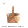 Cesta de flores de ratán tejida a mano, arreglo floral, decoración floral, adornos, cesta pequeña de bambú, cesta de recuerdo, cesta de bambú, marco de flores