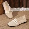 2026 Cómodos y Transpirables para el Trayecto Diario Versátiles Zapatos Casuales Tacón Bajo Moda Transfronteriza para Mujer Zapatos Planos Tejidos Huecos
