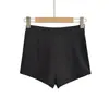 2605-26 Verano Estilo Coreano de Cintura Alta, Relajados, Versátiles, Texturizados, Elásticos Shorts, Pantalones Casuales, Leggings para Mujer
