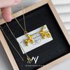 Diseño de Nicho Sentido Perro Globito Collar para Mujer Nuevo Oro Arena Vietnamita Dibujo Animado Cachorro Colgante Clavícula Regalo para Novia