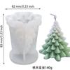 Nuevo Molde de Silicona para Velas Papá Noel, Árbol de Navidad de Cedro, Muñeco de Nieve, Yeso de Aromaterapia Molde Creativo para Adornos