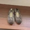 Zapatos planos de terciopelo plisados con lazo estilo francés vintage para mujer, nueva colección otoño/invierno 2026, bailarinas de noche