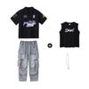 Ropa de Moda Hip-hop para Niños y Niñas Marca de Moda Traje de Camiseta de Béisbol de Manga Corta Ropa de Moda Hip-hop Hiphop para Niños Ropa de Actuación Moderna y Genial