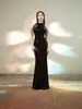 Vestido de noche de alta gama para mujer, lujo ligero, temperamento de socialité, banquete de alta gama, sentido avanzado, vestido largo de sirena con lentejuelas