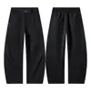 Calça de Trabalho Muxi Clothing Estilo Americano Desconstruída Cimitarra para Homens, Nova Outono Versátil Retrô de Perna Larga Casual