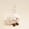 Chaveiro de pelúcia fofo, chaveiro de desenho animado criativo, pingente de bolsa de pelúcia, acessório feminino