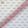 Bolsa de Cuerda Redonda Pequeña con Perlas de Arroz y Diamantes Completos Accesorios para Zapatos con Cordón de Diamantes de Imitación Accesorios para Sandalias
