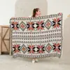 Manta para Sofá de Patrón Geométrico Exportación Dropshipping Transfronterizo Toalla para Sofá Manta de Hilo Manta Decorativa para Camping Picnic al Aire Libre Viaje Mesa