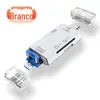 Leitor de Cartão Multifuncional Seis em Um Tipo C/Android/TF/SD Celular Computador Câmera Pen Drive Adaptador OTG