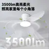 Luminária Ventilador Nórdica Transfronteiriça Modelo Novo 2026 Ventilador de Teto para Quarto, Ventilador de Teto de Frequência Variável para Apartamentos Pequenos, Luminária Ventilador com Padrões Japoneses e Americanos