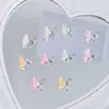 Pedrería para Uñas Mariposa Tridimensional Nueva Tridimensional Doble Capa Ala Fina Brillante Hielo Transparente Estilo Puro Deseo Joyería de Aleación