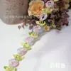 Tulipán de Degradado Colorido Encaje Bordado Soluble en Agua Estilo Bosque Fresco Accesorios de Ropa Venta al por Mayor