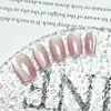 10 Peças de Adesivos Codificados para Manicure Olho de Gato, Unhas Postiças Cor Sólida Rosa Suave Estrela, Unhas Wearable Feitas à Mão de Alto Padrão Desejo Puro