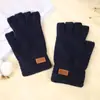 Novas Luvas Quentes Meio-Dedo, Flexíveis e Convenientes para Escrever, Quentes e Espessadas, Luvas à Prova de Frio de Imitação de Caxemira para Homens e Mulheres