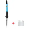 Liquidação Ferro de Solda Elétrico Ajustável 60W com Display Digital Temperatura Constante Kit de Soldagem Ferramenta de Reparo de Grau Industrial Conjunto de 2 Peças