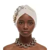 Amazon Aliexpress Nuevo Estilo Sombrero Floral de Color Sólido Sandía, Gorro Envolvente para la Cabeza, Sombrero Africano