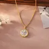 Luxo Leve e de Alta Qualidade Esmalte Lótus Pérola Natural de Água Doce Pingente Redondo Design de Nicho Moda Exquisita Corrente para Clavícula