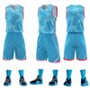 Uniforme de equipo de entrenamiento de competición al por mayor de velocidad, impresión de camiseta de baloncesto estadounidense, uniforme de baloncesto con número de impresión, traje para estudiantes universitarios de verano masculinos