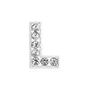 10mm Aleación de Cromo Diamante Capital Letra Inglesa Joyería Hecho a Mano DIY Garra de Gato Corazón Accesorios para Collar de Mascota