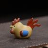 Adorno de Mascota de Té Gallo del Zodiaco de Arcilla Púrpura Yixing, Se Puede Usar para Juego de Té, Decoración del Hogar para Mesa de Té, Accesorios para Juegos de Té, Escultura Grande de Gallo Pintado