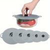 En stock Cubierta de Conservación de Silicona Grado Alimenticio Tapa para Comida Cubierta para Tazón Cubierta para Plato Microondas a Prueba de Salpicaduras Tapa Sellada para Tazón