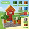Caja Magnética My World Transfronteriza Bloques de Construcción para Construcción de Escenas Juguetes Ensamblados Bosque Primitivo MC Mini Mundo Al Por Mayor