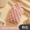 Bolsa de agua caliente de inyección de agua grande de felpa linda cálida bolso de mano para mujer vientre cervical colcha bolsa de agua caliente especial bolso de mano cálido