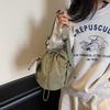 Mini Bolsa Transversal Estilo Japonês 2025 Nova Bolsa Balde Versátil com Cordão Bolsa Pequena Transversal para Viagem Esportes ao Ar Livre