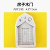 A5L Estilo Europeu Forma de Porta e Janela Silicone Dobrável Decoração de Bolo Porta de Villa Clássica Porta de Castelo Chocolate
