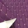 Bolsa Suave Bordada Techo Interior de Coche Alfombrilla para el Suelo Tela de Cuero Artificial Engrosada Bolsa Suave Bordada Bolsa Dura Cuero Decorativo