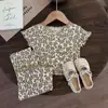 Pijama para Niña 2026 Nuevo Verano Estilo Princesa Floral Conjunto de Ropa para Casa para Niña Pequeña Atuendo Delgado de Verano para Bebés Niñas