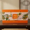 Almohada Cervical para el Cuidado de la Salud con Hierba Moxa en Forma de Caqui, Almohada Protectora para el Cuello de Hierba Moxa Pura, Set de Regalo para el Festival de Medio Otoño