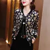 Novedad de verano, ropa de protección solar de manga larga de gasa de talla grande para mujer, camisa con aire acondicionado, abrigo corto informal para mujer, traje de béisbol, camisa con protección solar